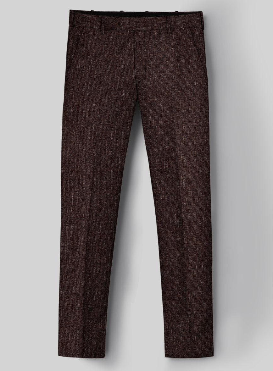 Italian Wool Silk Linen Ippolito Pants - StudioSuits