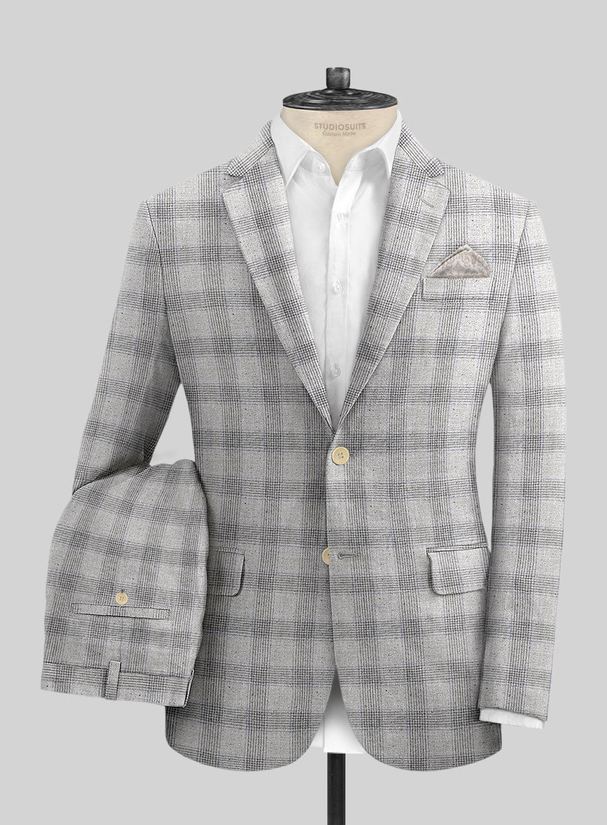 Italian Wool Silk Linen Raimundo Suit - StudioSuits