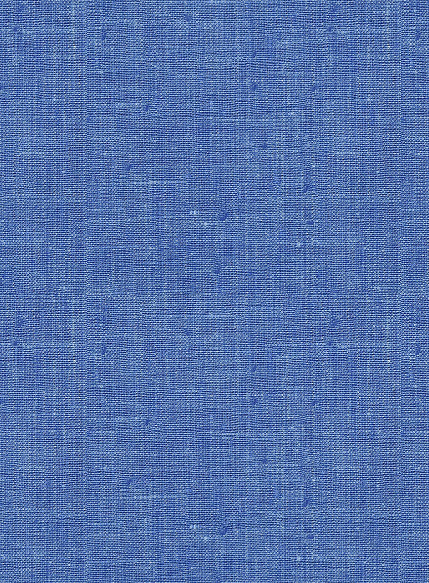 Italian Linen Smoked Blue Jacket - StudioSuits