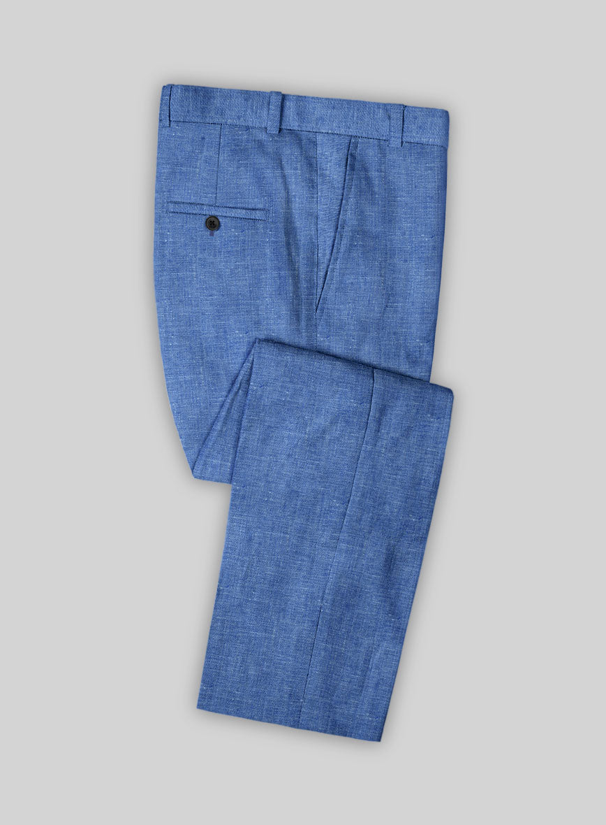 Italian Linen Smoked Blue Suit