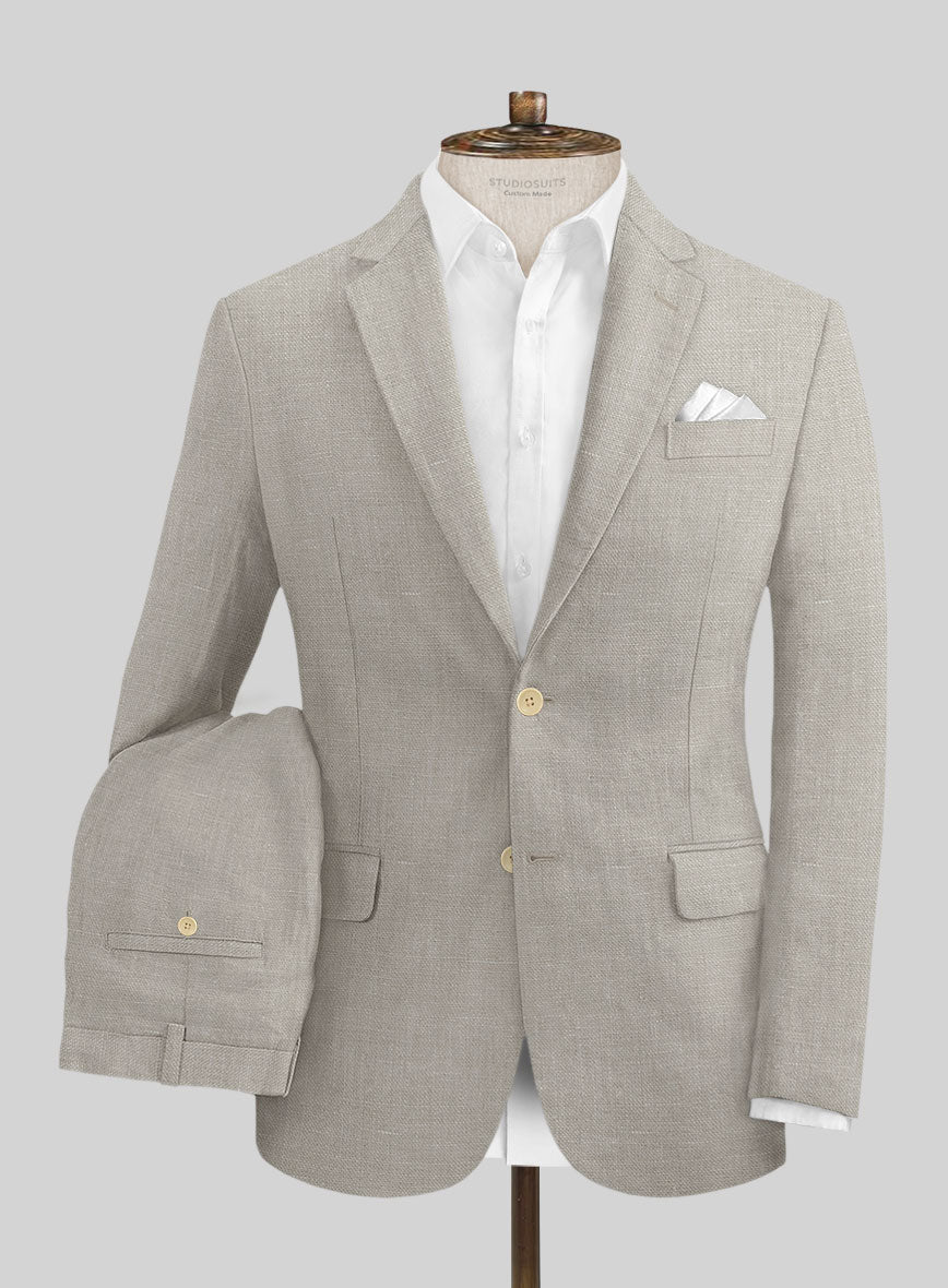 Ivy Beige Linen Suit - StudioSuits