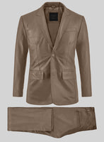 King Brown Leather Suit - StudioSuits