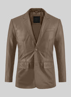 King Brown Leather Suit - StudioSuits