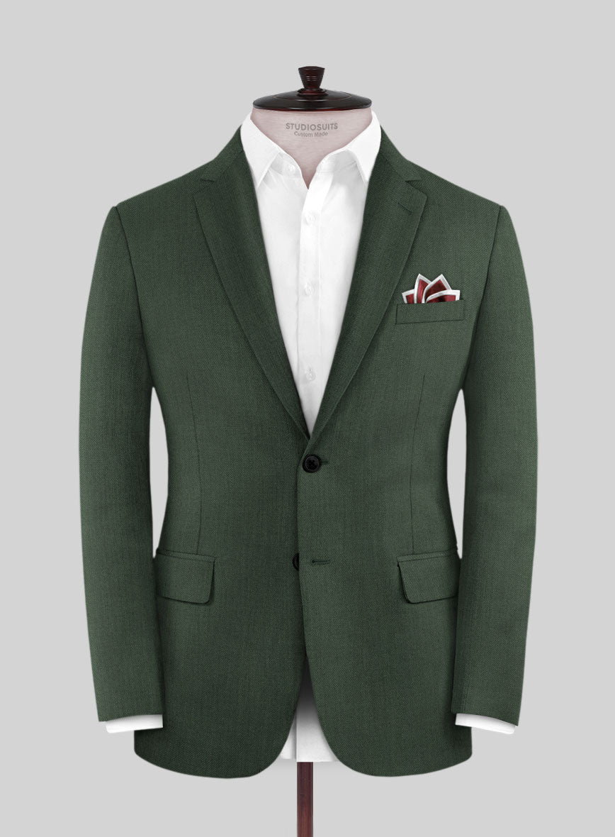 Lanificio Zegna Traveller Green Wool Jacket - StudioSuits