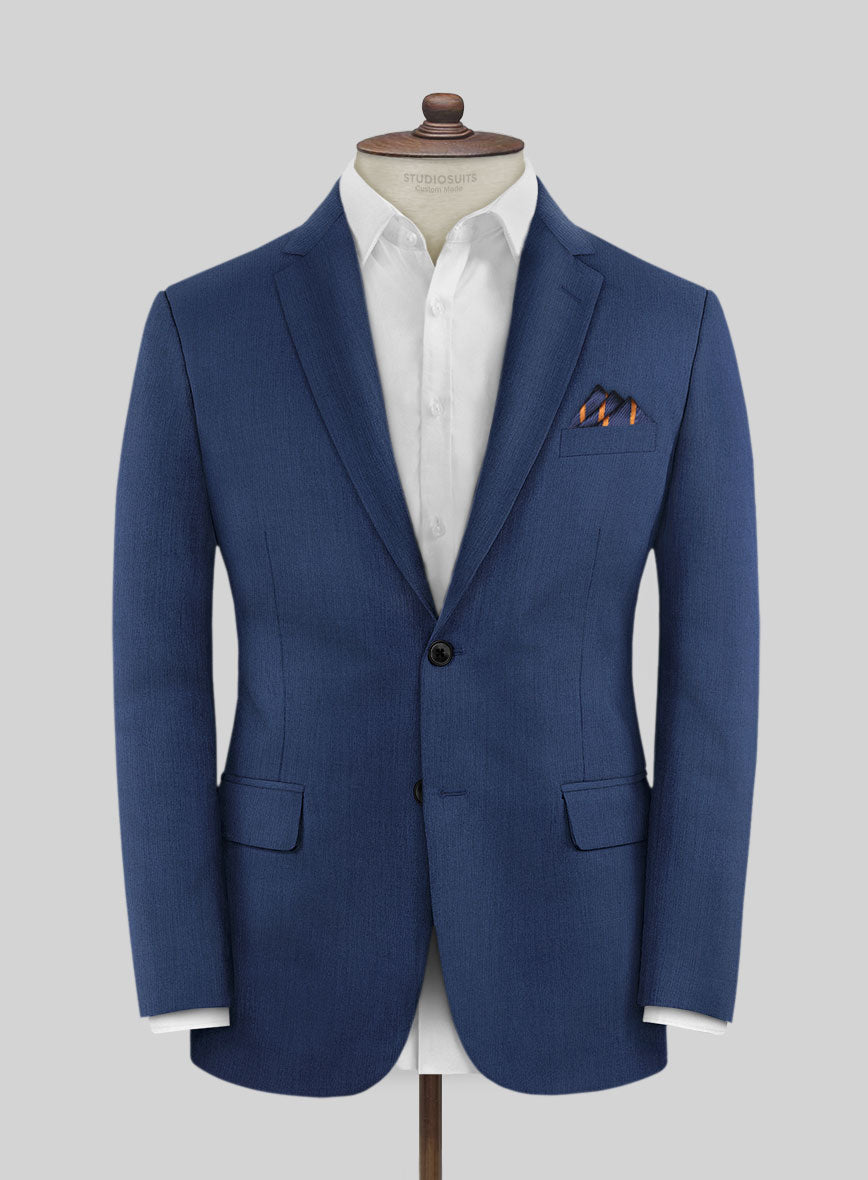 Lanificio Zegna Trofeo Cobalt Blue Wool Suit - StudioSuits