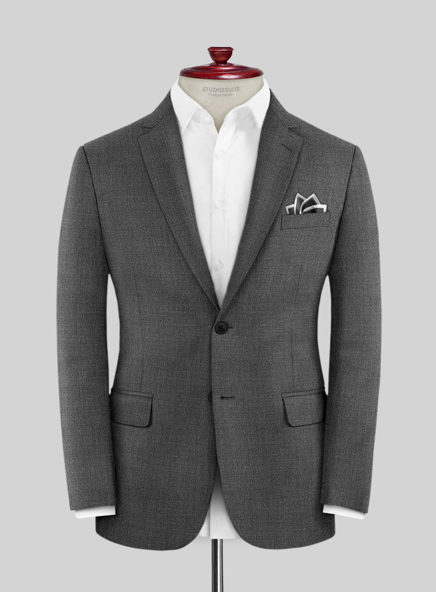 Lanificio Zegna Trofeo Dune Gray Wool Jacket - StudioSuits