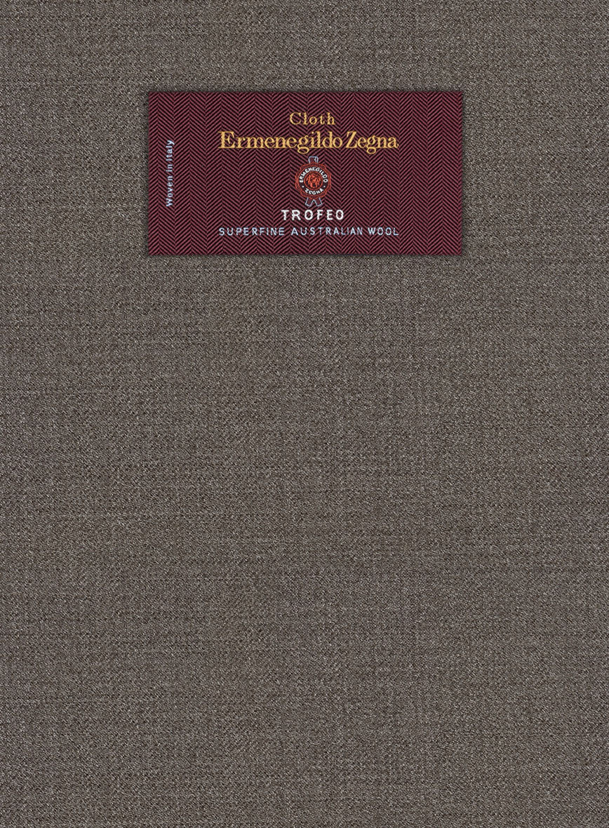 Lanificio Zegna Trofeo Intense Brown Wool Pants - StudioSuits