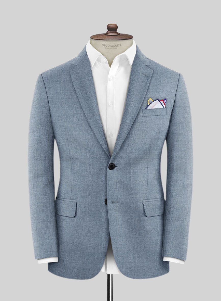 Lanificio Zegna Trofeo Jordy Blue Wool Jacket - StudioSuits