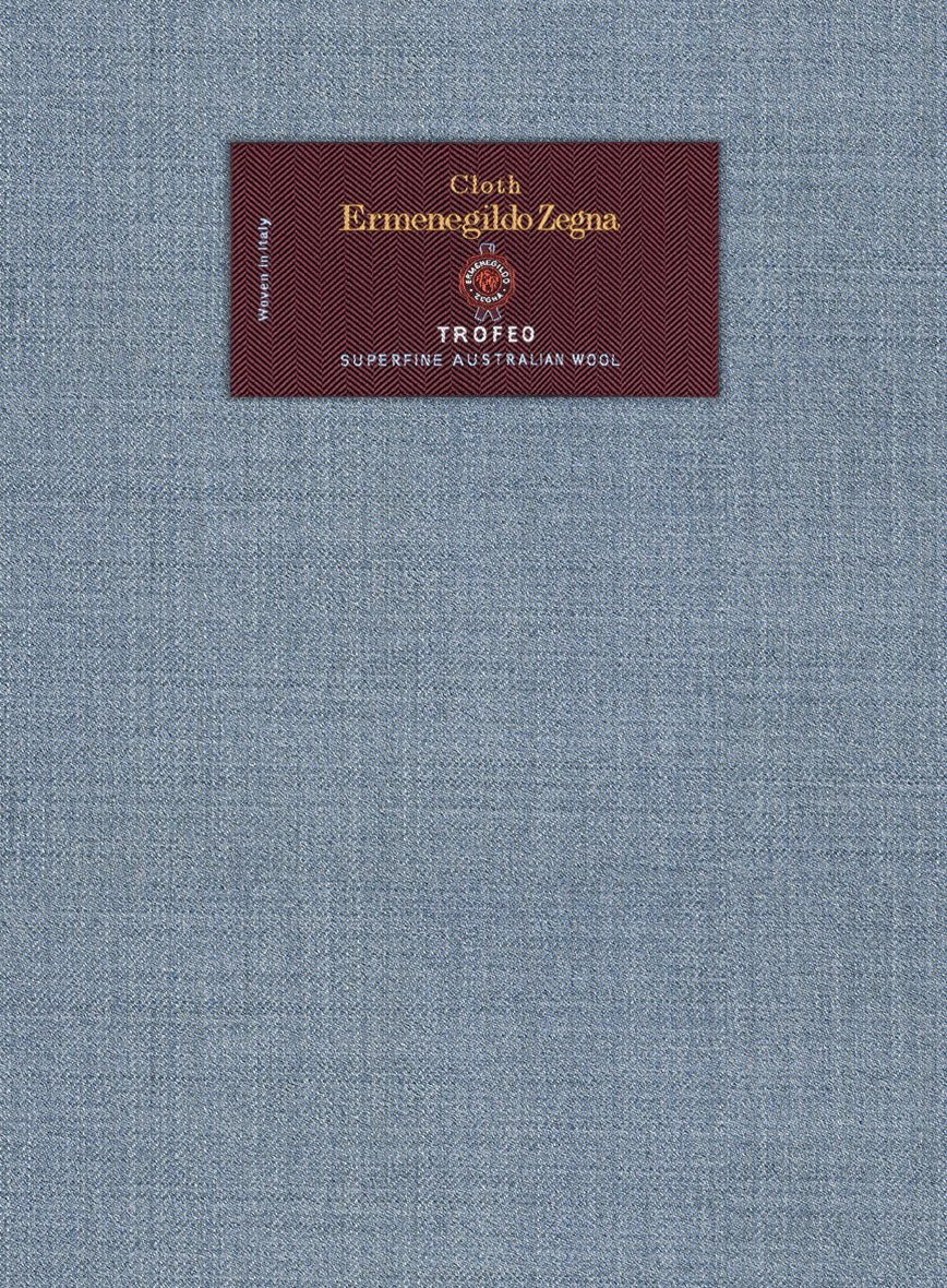 Lanificio Zegna Trofeo Jordy Blue Wool Jacket - StudioSuits