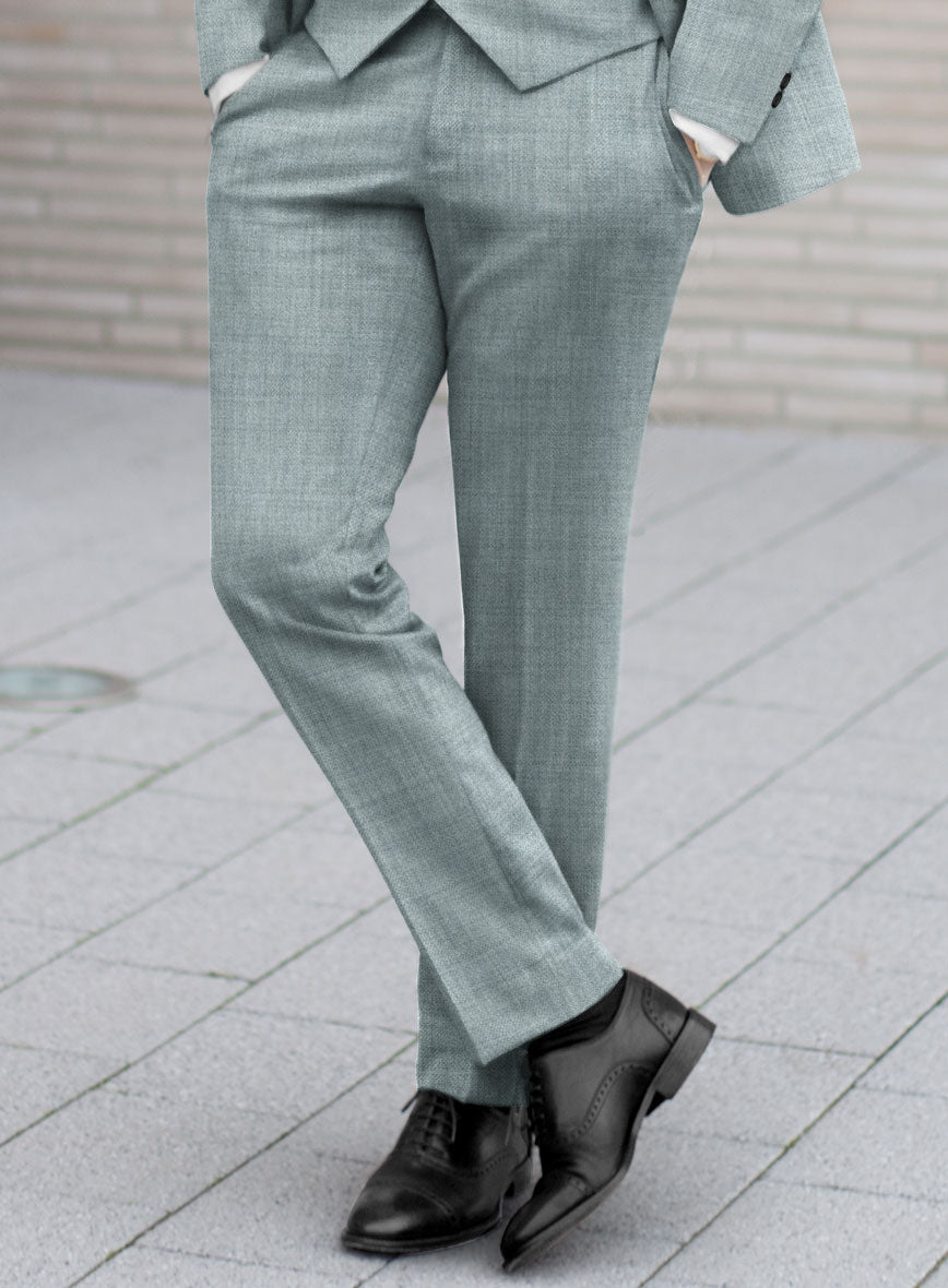 Lanificio Zegna Trofeo Moonstone Blue Wool Pants – StudioSuits