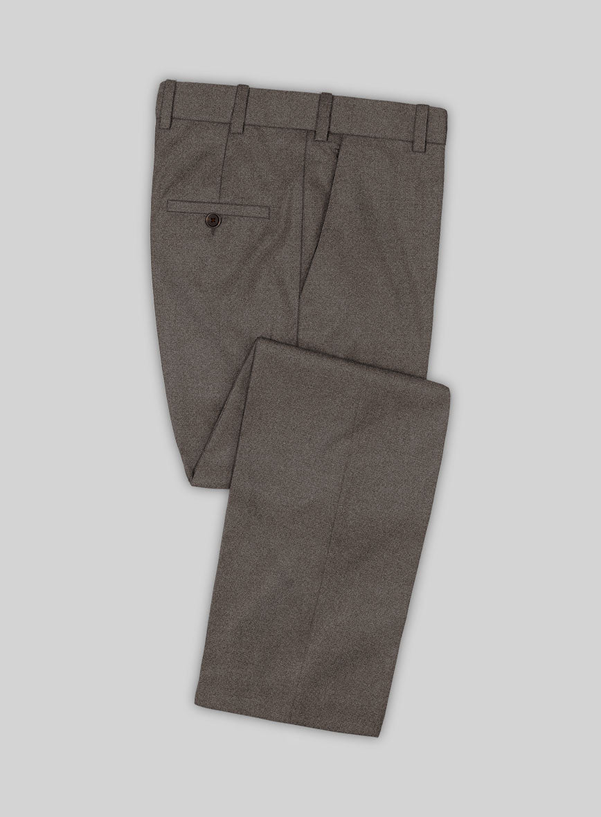 Lanificio Zegna Trofeo Intense Brown Wool Pants - StudioSuits