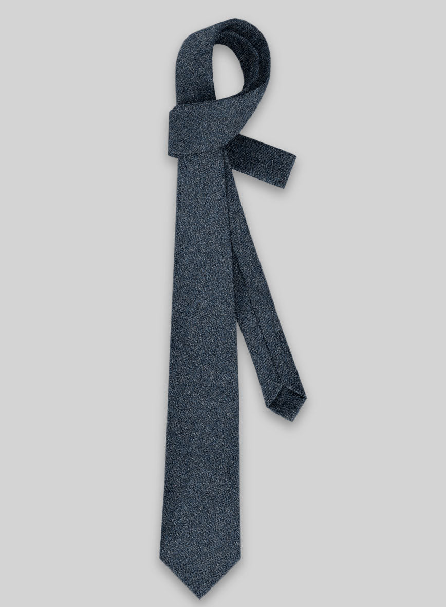 Tweed Tie - Bond Blue Tweed - StudioSuits