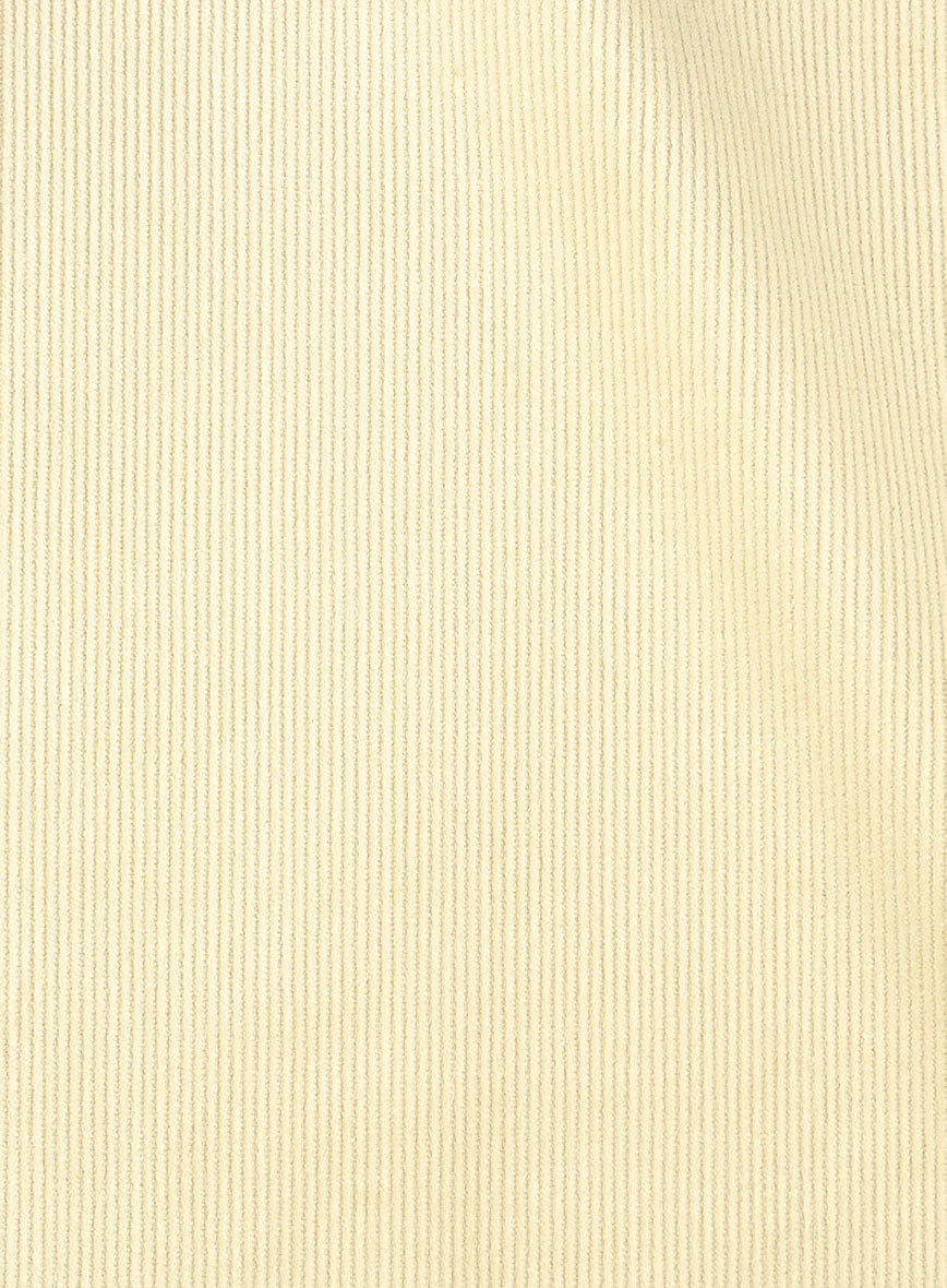 Light Beige Stretch Pin Corduroy Jacket - StudioSuits