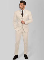 Light Khaki Stretch Chino Suit - StudioSuits