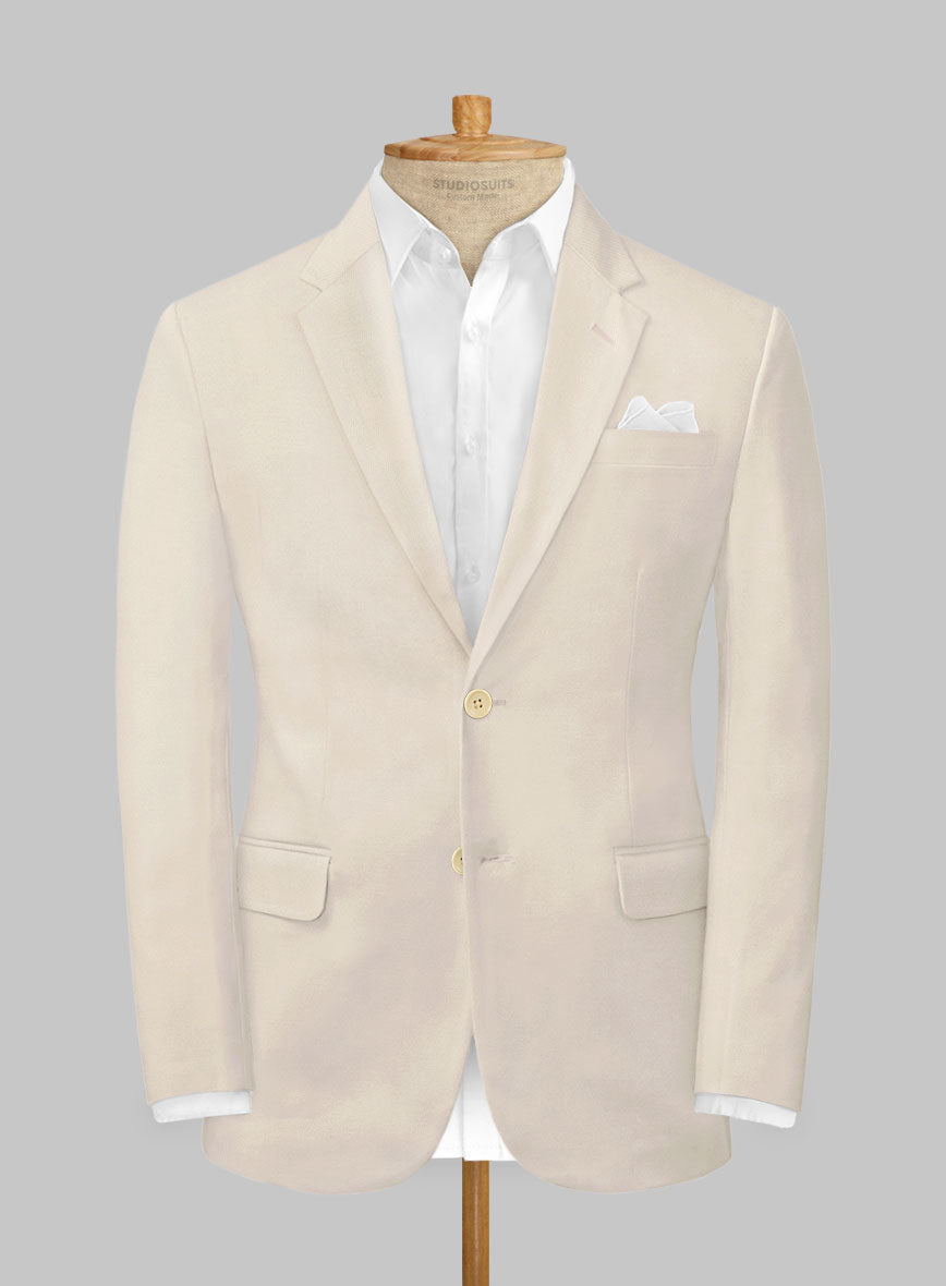 Light Khaki Stretch Chino Suit - StudioSuits