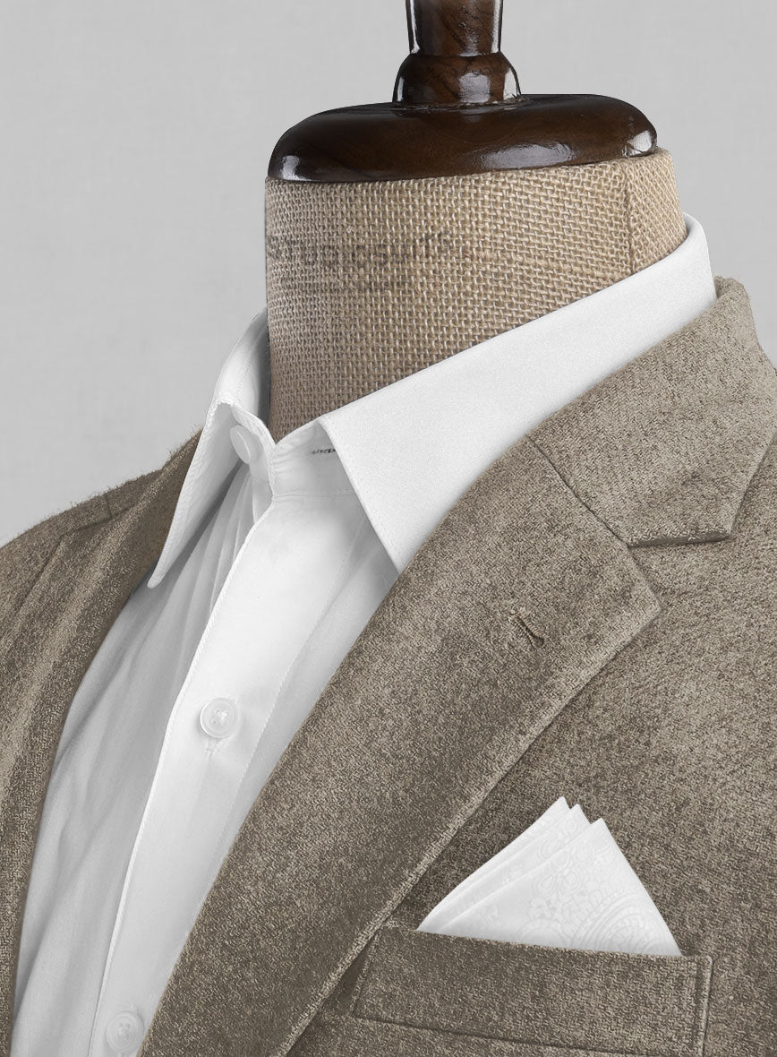 Light Weight Light Brown Tweed Suit - StudioSuits