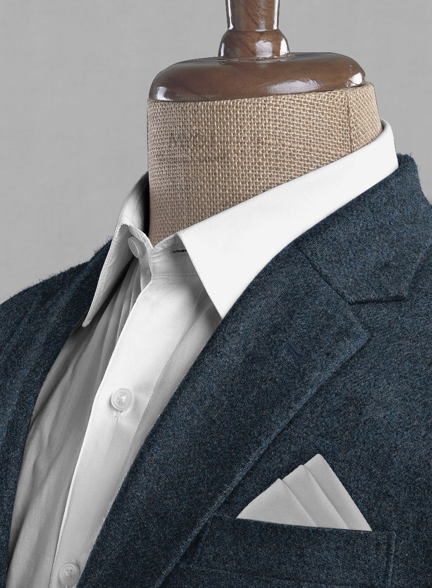 Light Weight Bond Blue Tweed Suit - StudioSuits