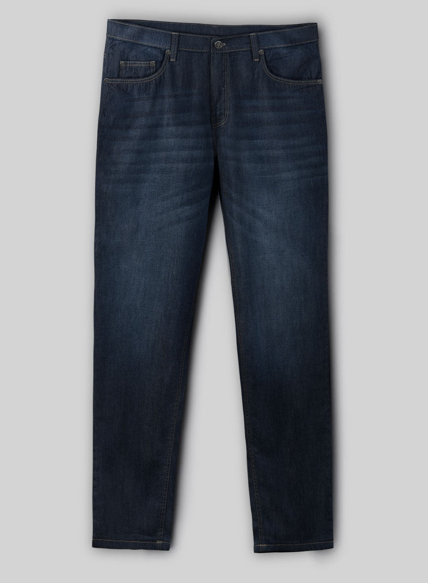 Light Weight Dark Indigo Traveller Jeans - StudioSuits