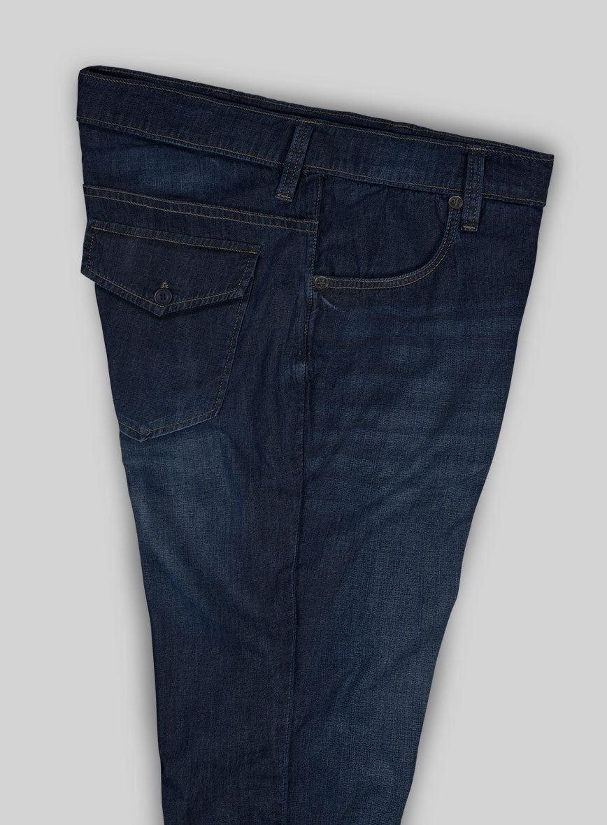 Light Weight Dark Indigo Traveller Jeans - StudioSuits