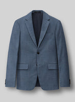 London Loom Blue Abelardo Wool Silk Linen Suit - StudioSuits