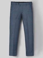 London Loom Blue Abelardo Wool Silk Linen Suit - StudioSuits