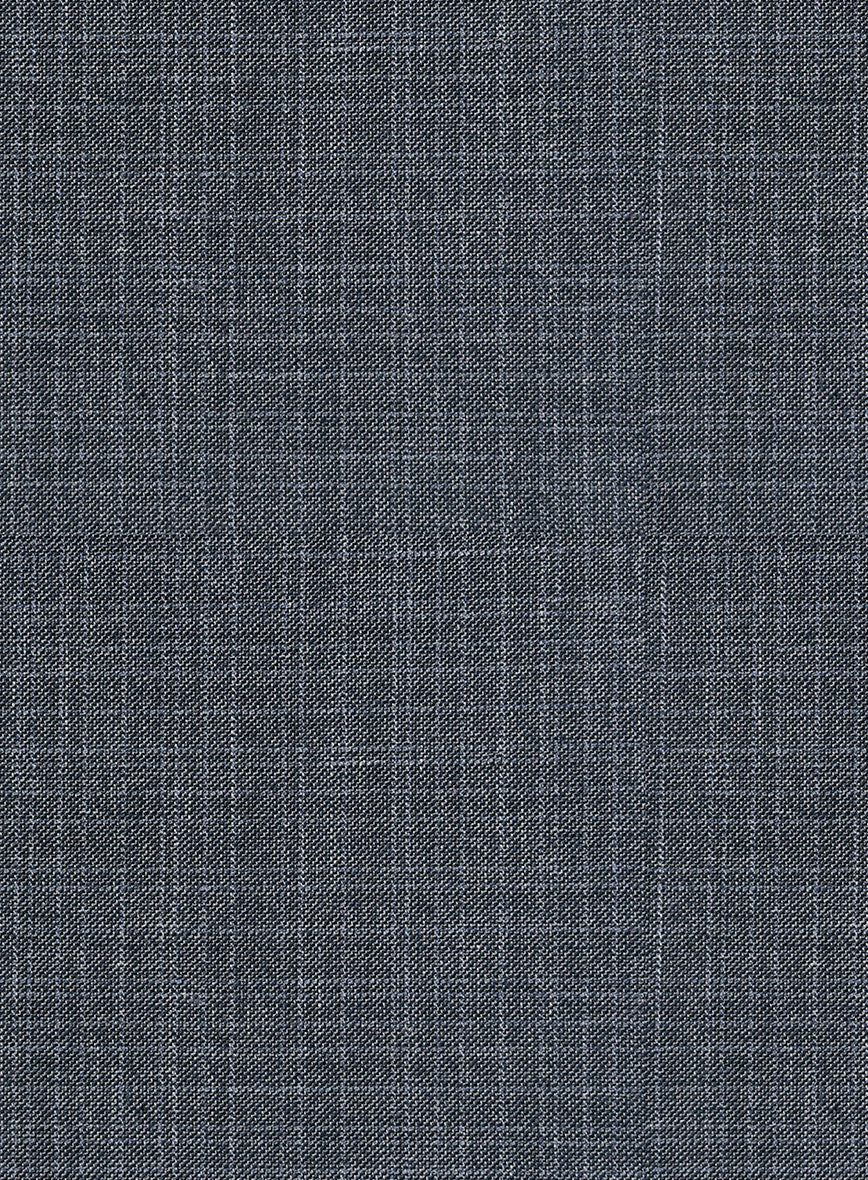 London Loom Blue Eufemia Wool Silk Linen Suit - StudioSuits