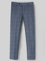 London Loom Blue Nailhead Wool Silk Linen Suit - StudioSuits