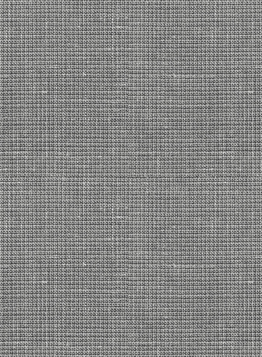 London Loom Gray Abelardo Wool Silk Linen Suit - StudioSuits