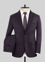 London Loom Wine Ilaria Wool Silk Linen Suit - StudioSuits