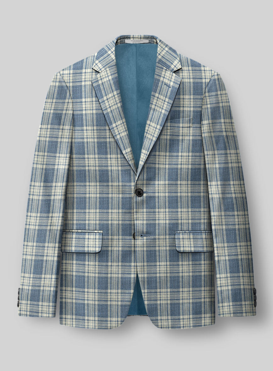 Loro Piana Brillante Wool Silk Linen Jacket - StudioSuits