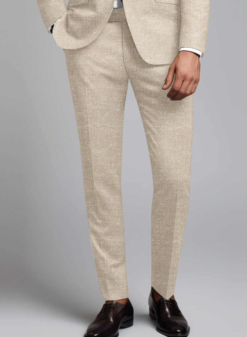 Loro Piana Salvo Wool Silk Linen Pants - StudioSuits