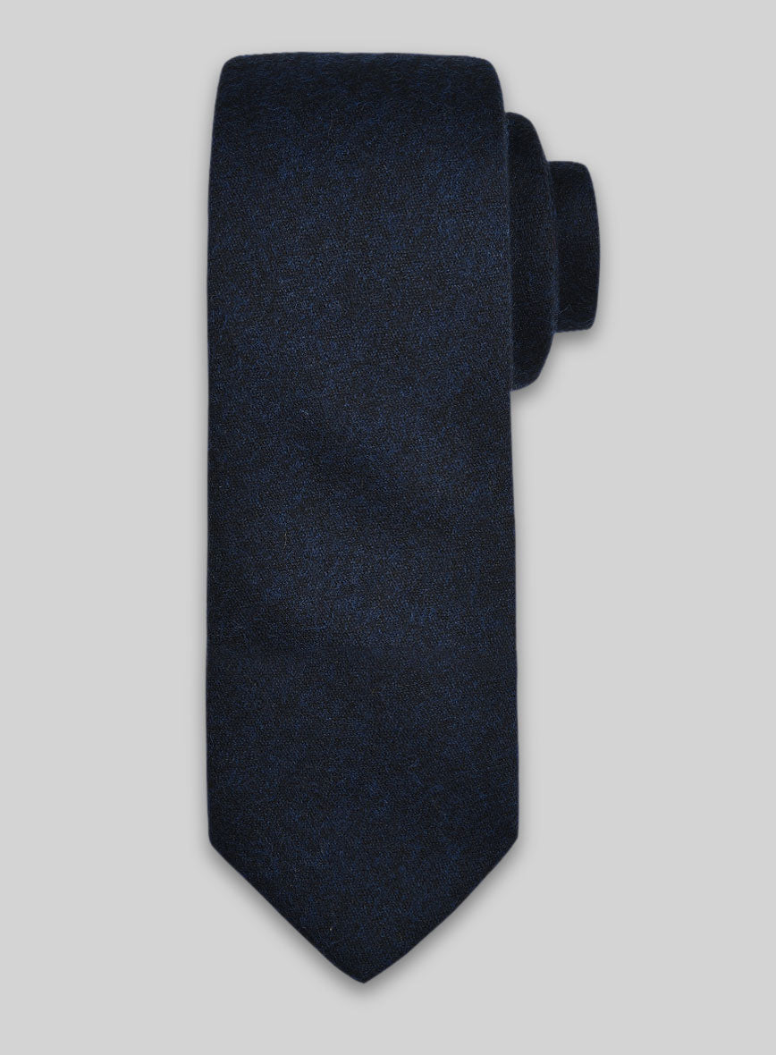 Tweed Tie - Melange Dark Blue - StudioSuits