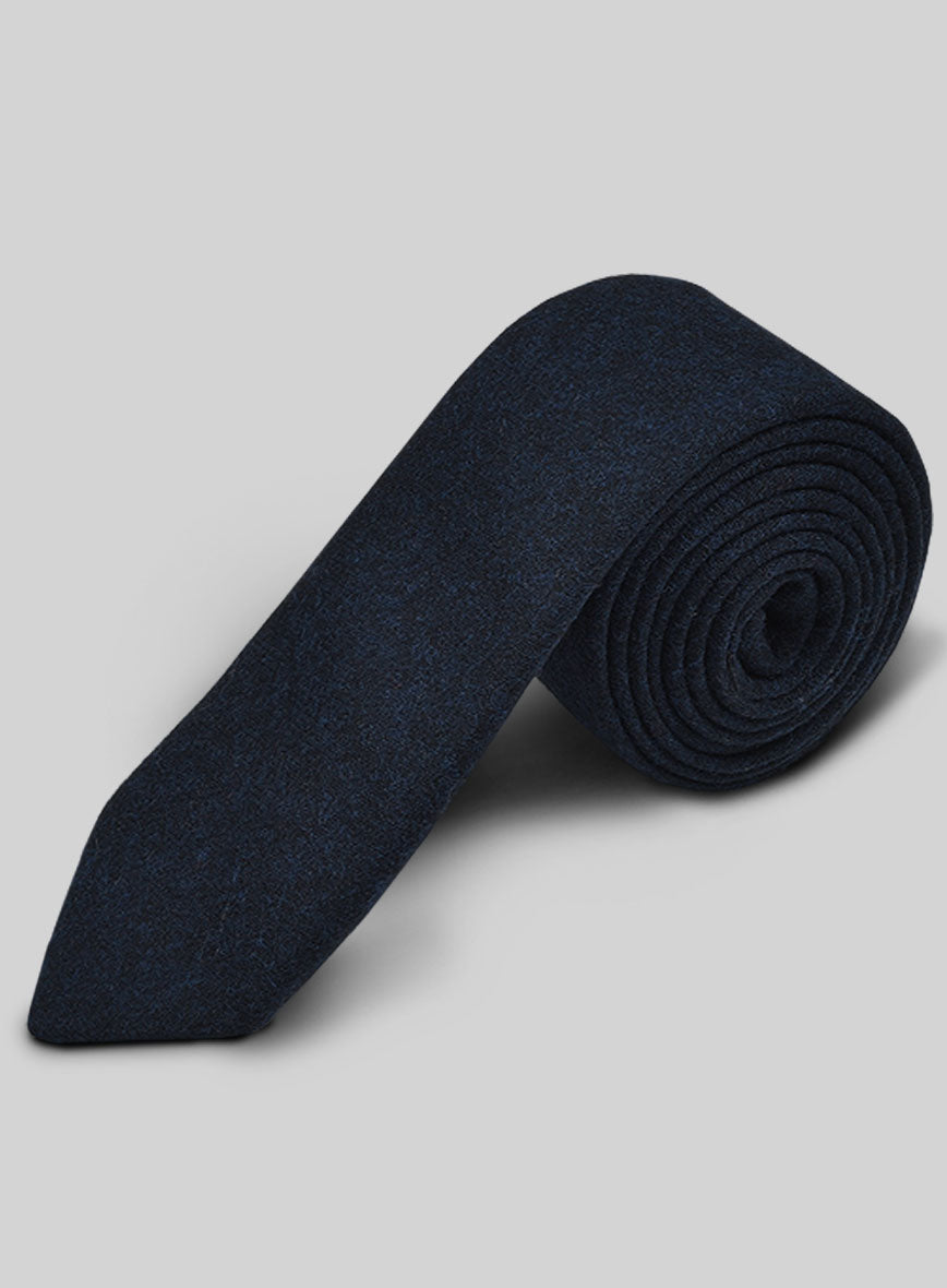 Tweed Tie - Melange Dark Blue - StudioSuits