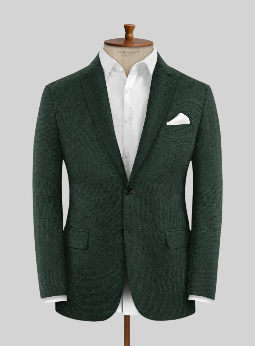 Marco Stretch Hunter Green Wool Jacket - StudioSuits