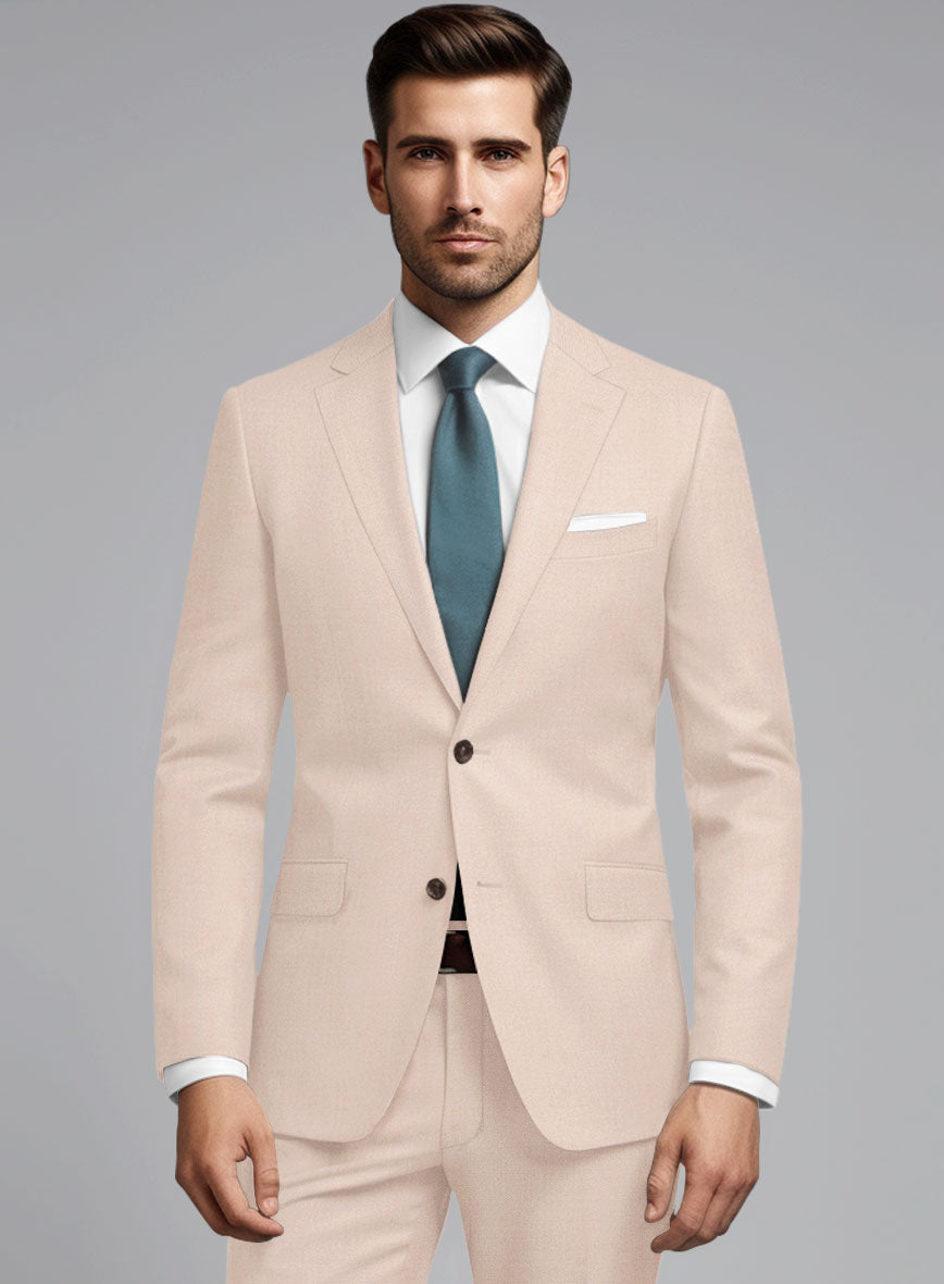 Marco Stretch Light Pink Wool Jacket - StudioSuits