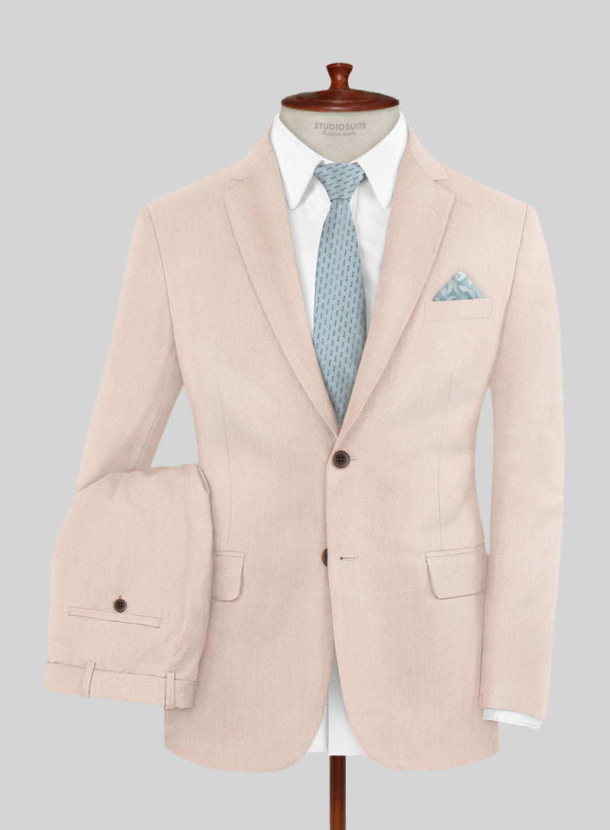 Marco Stretch Light Pink Wool Suit - StudioSuits