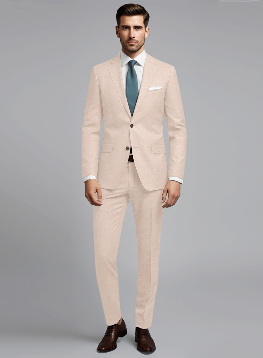 Marco Stretch Light Pink Wool Suit - StudioSuits