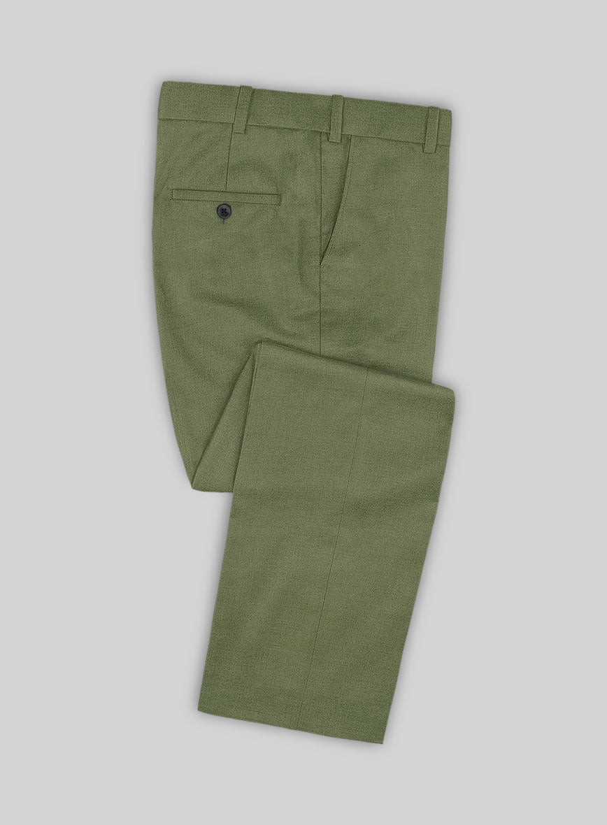 Marco Stretch Moss Green Wool Suit - StudioSuits