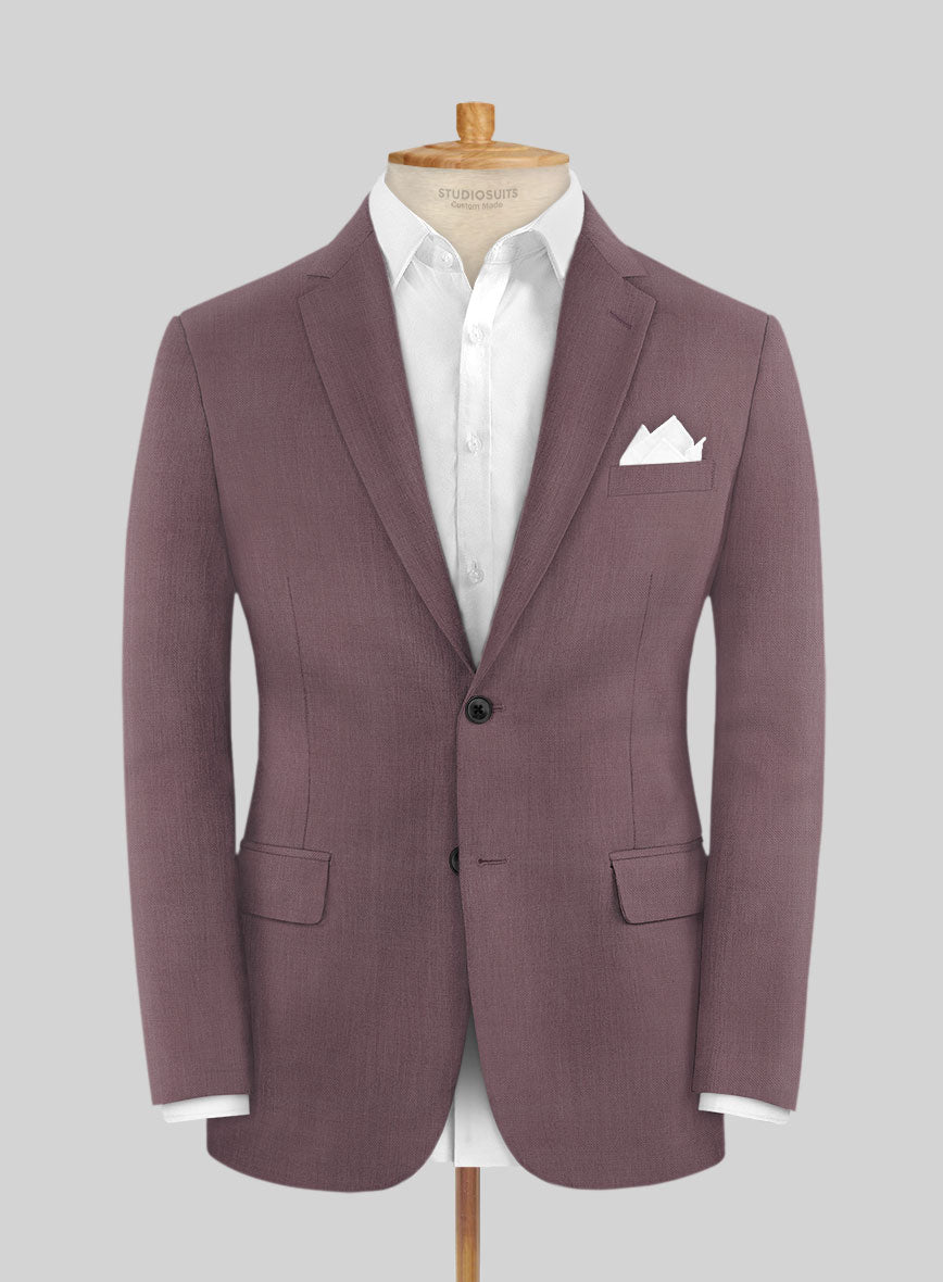 Marco Stretch Mystic Mauve Wool Jacket - StudioSuits