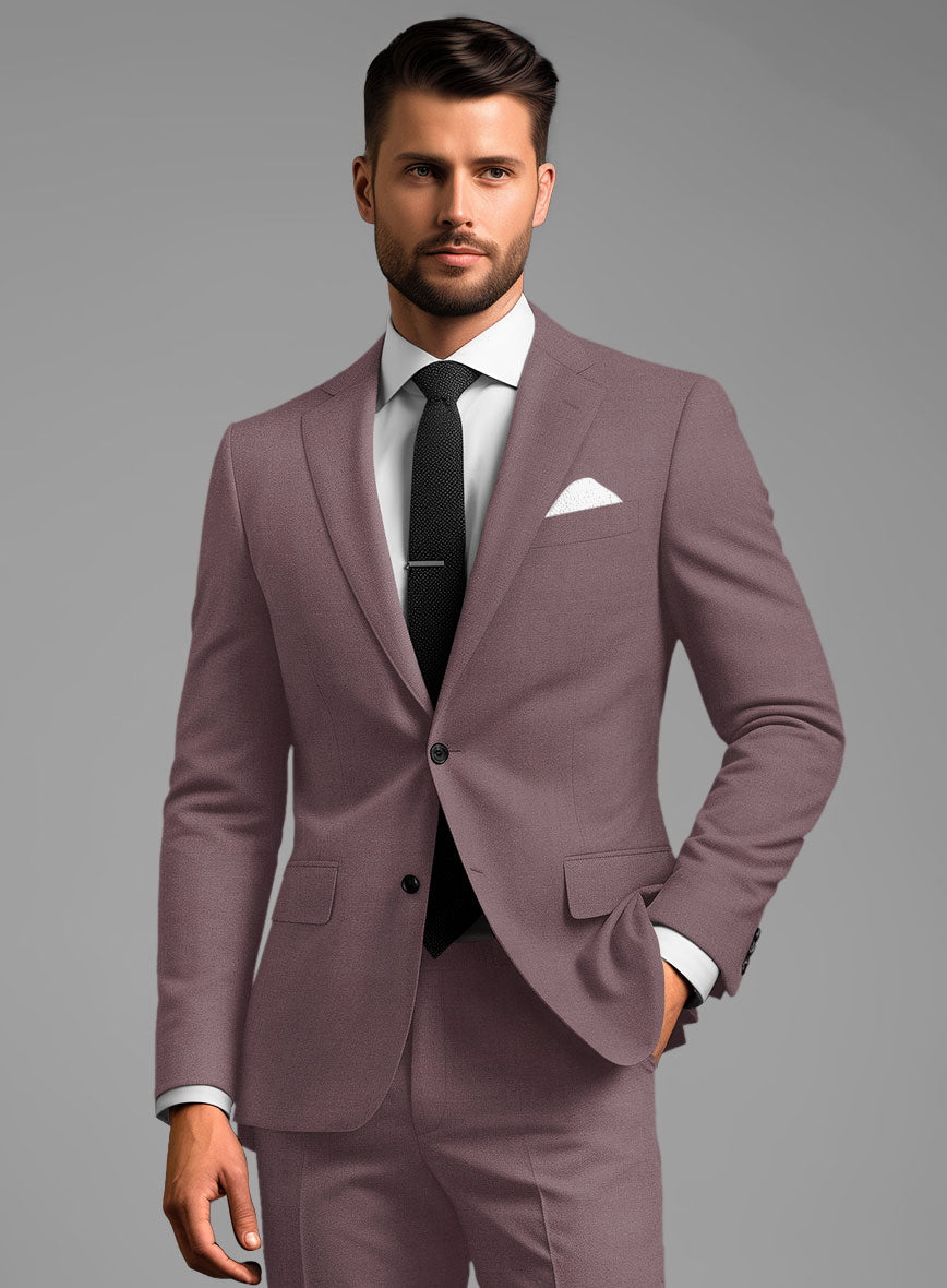 Marco Stretch Mystic Mauve Wool Jacket - StudioSuits