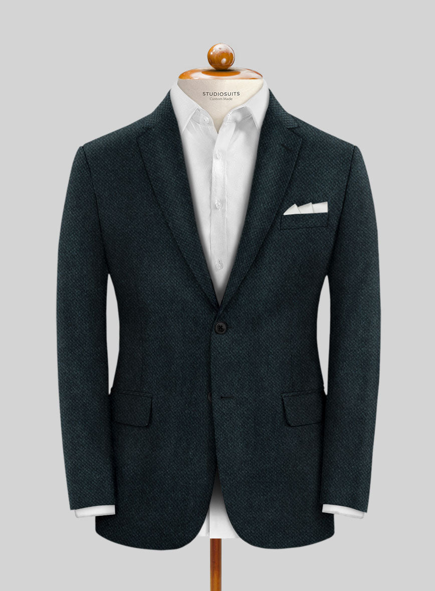 Marine Blue Cashmere Jacket - StudioSuits