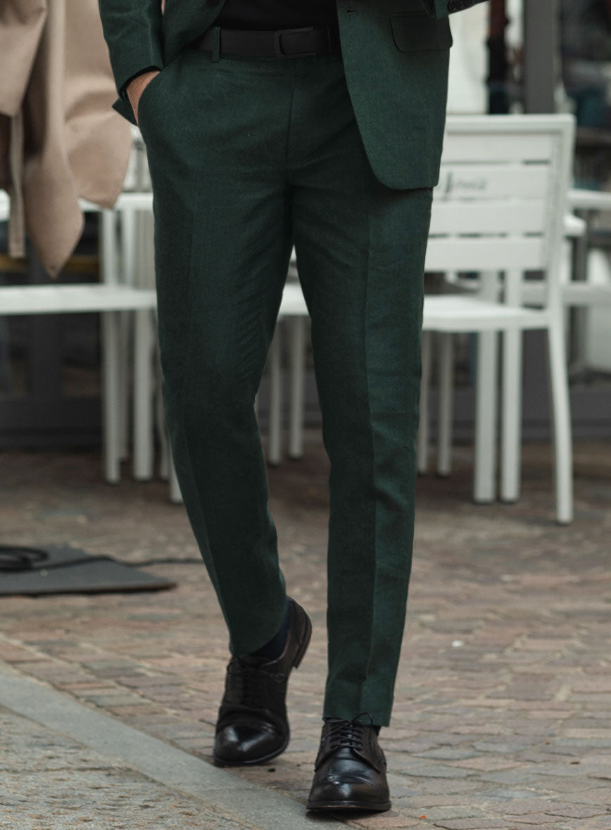 Martini Green Linen Pants