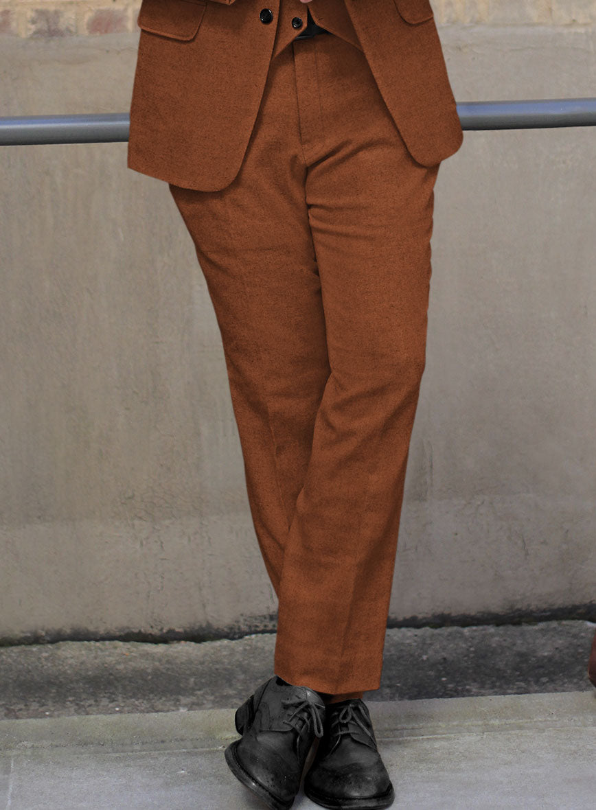 Melange Rust Tweed Suit - StudioSuits