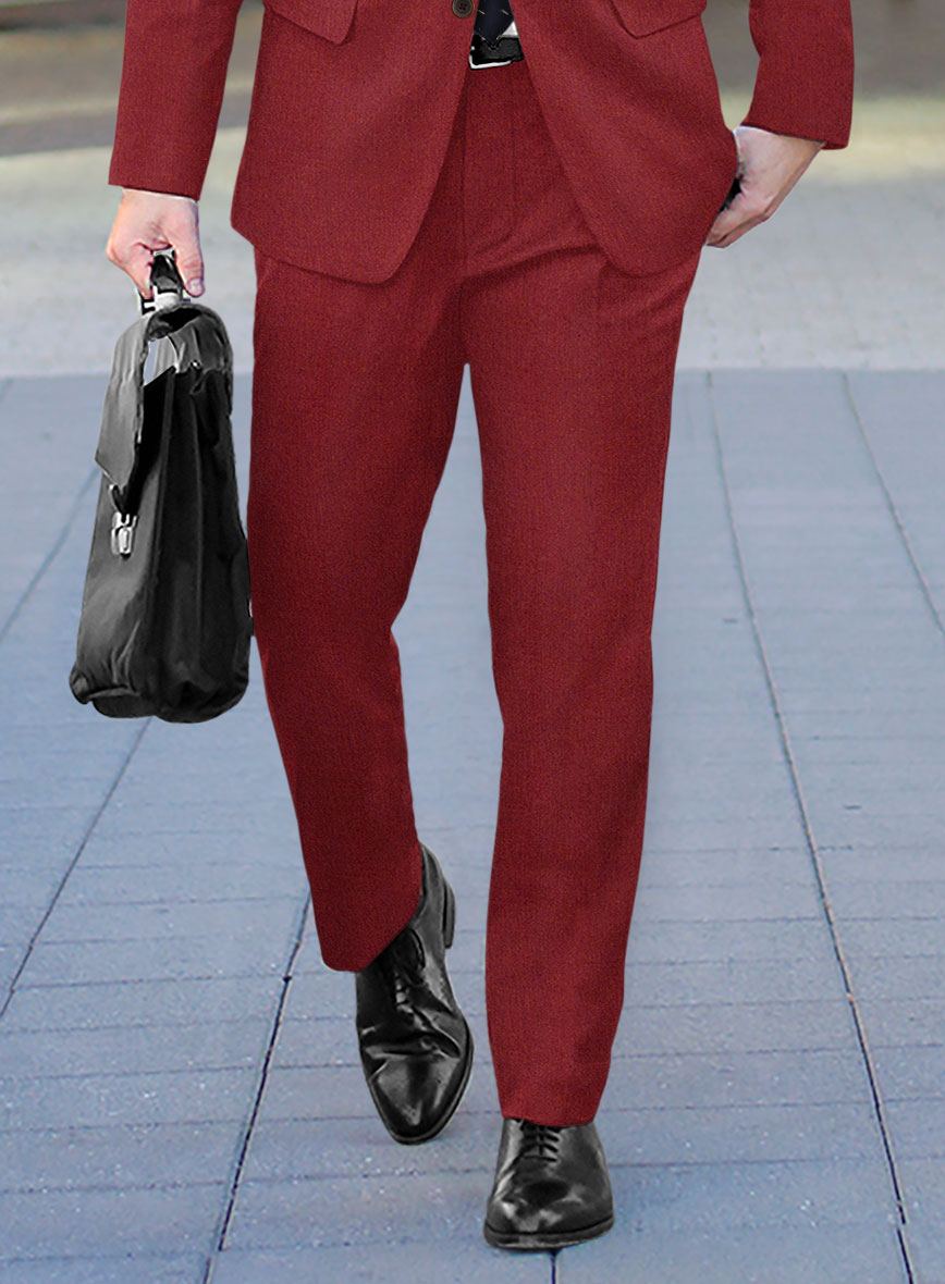 Melange Titan Red Tweed Suit - StudioSuits