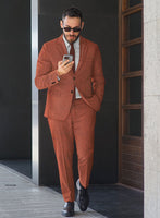 Melange Titan Rust Tweed Suit - StudioSuits