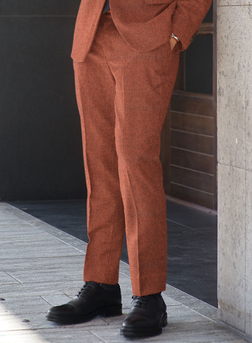 Melange Titan Rust Tweed Pants