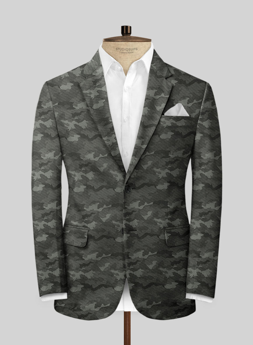 Modern Gray Camo Jacket - StudioSuits