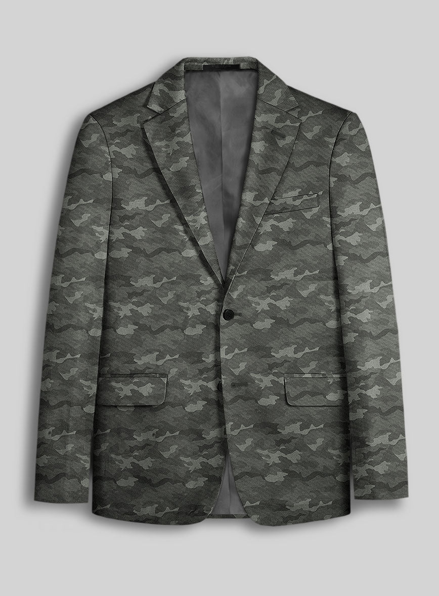 Modern Gray Camo Jacket - StudioSuits