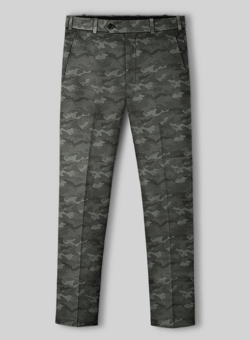 Modern Gray Camo Pants - StudioSuits