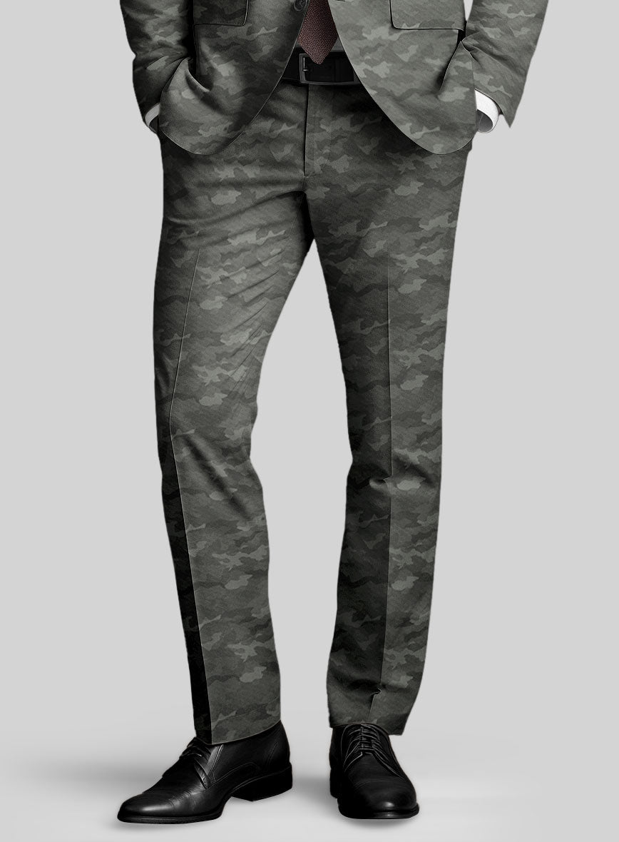 Modern Gray Camo Pants - StudioSuits